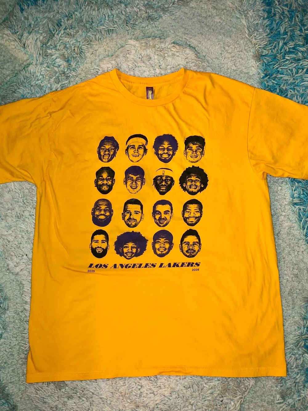 2026 Los Angeles Lakers NBA Playoff Giveaway Shirt Size XL